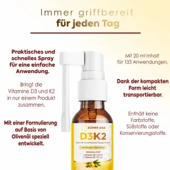 ZÜHRE ANA Spray Liquido Vitamina D3 & K2
