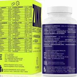 Zinco bisglicinato 15mg con Calcio, Vitamina C, Magnesio, Selenio, Vitamina D3, L-carnitina e Rame