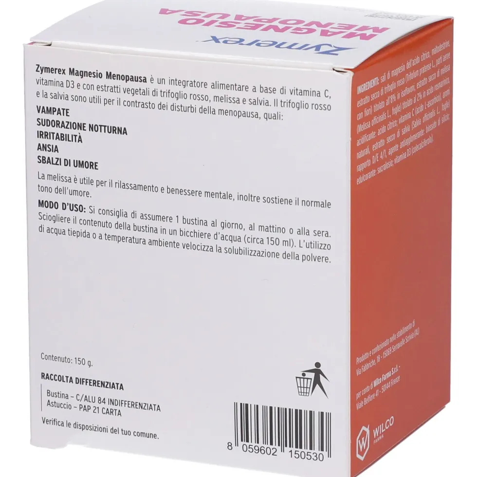 Zymerex Magnesio Menopausa Bustine