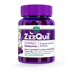 ZzzQuil Sonno Melatonina Pastiglie 30 Gommose Frutti di Bosco